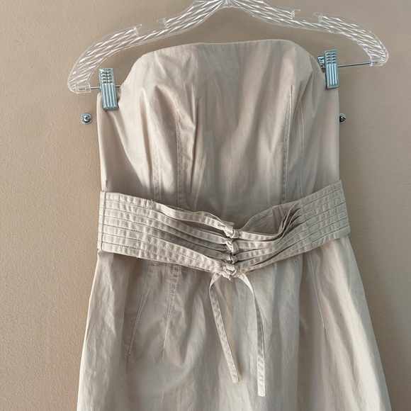 Byron Lars Strapless Belted Midi Dress - Picture 4 of 10